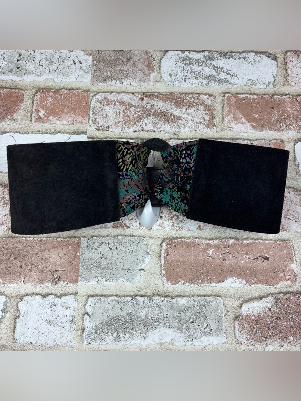 Vintage Gary Gail Accessories women’s belt SM Leather waist belt Black Green Blu